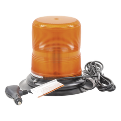Baliza LED color ámbar con montaje magnético de succión DE 7" de altura