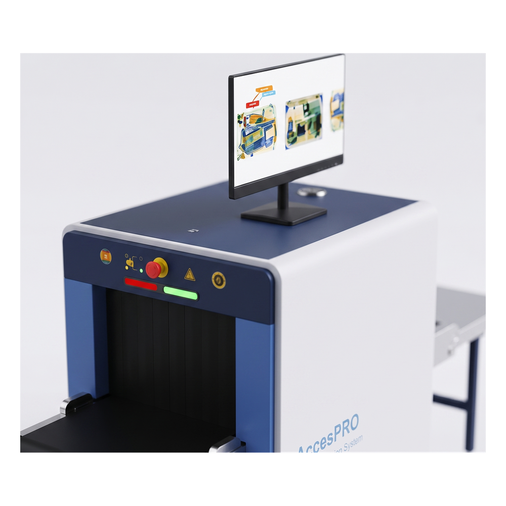 Sistema de Inspección por Rayos X AP5030H / Túnel 50x30 cm / Detección de Explosivos y Materiales Orgánicos / Monitor LCD 21.5" / Zoom 32x / Memoria 100,000 Imágenes / Puesta en Marcha y Capacitación Incluidas