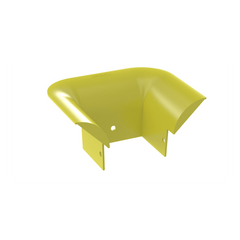 Accesorio de Control de Radio de Curvatura, Para Bajadas de Cable con Canaletas FiberRunner 4x4, Color Amarillo