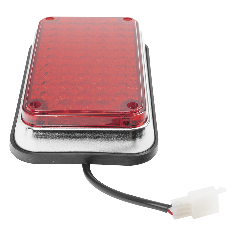 Luz de Advertencia de 6X4", Color Rojo, Ideal para Ambulancias