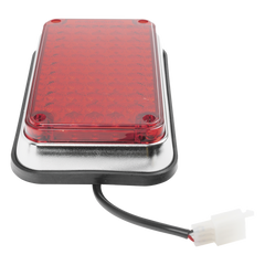 Luz de Advertencia de 6X4", Color Rojo, Ideal para Ambulancias