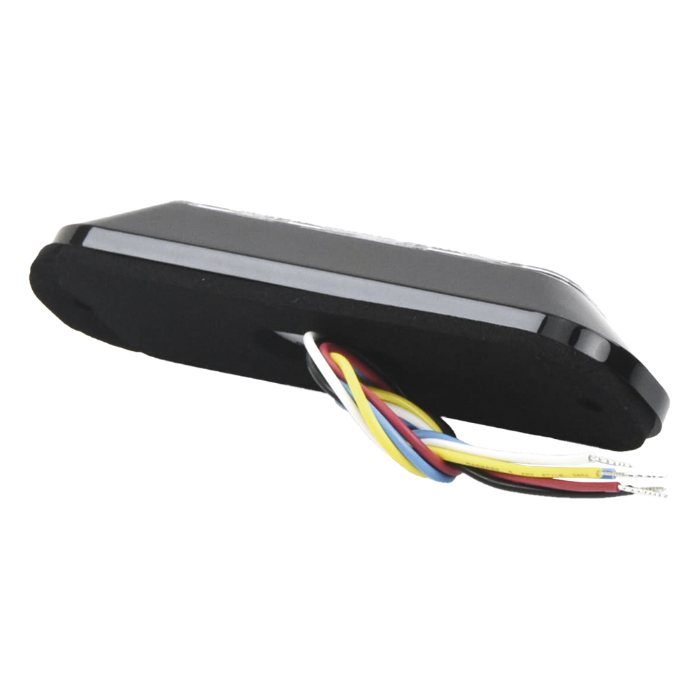 Luz Auxiliar de 4 LED, Rojo/Azul, Lente Transparente