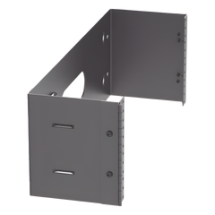 Rack Abierto de Instalación en Pared con Bisagras, Profundidad de 159 mm, 19 in de Ancho, 4 UR, Color Negro