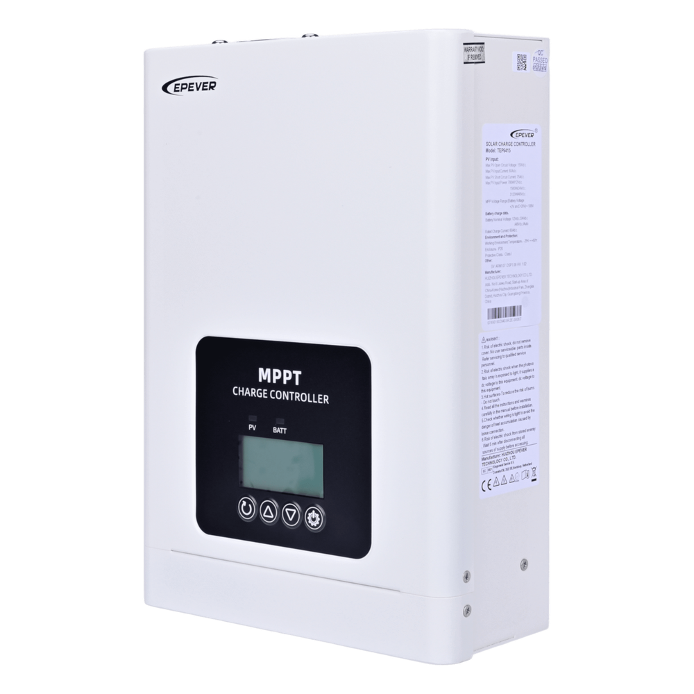 Controlador Solar MPPT 60A 12/24/48V, Máximo Voltaje de Circuito Abierto Voc 135Vcc, Configurable para Baterías de Litio, Conexión en Paralelo
