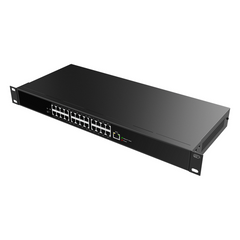 Switch PoE de 2 Hilos 24 Puertos RJ11 / Uso Exclusivo con Fanvil X303-2W / Transmisión hasta 300 m (984.3 ft) / Entrada 100V~240V / Salida Máx 160W / Reutiliza Cableado PSTN y AWG