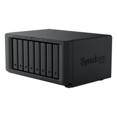 NAS DiskStation DS1825+ | 8 Bahías | AMD Ryzen V1500B | 8 GB DDR4 ECC | Hasta 2,239 MB/s Lectura | 2 Puertos 2.5GbE | Expansión PCIe 3.0 | Compatible con 10GbE y 25GbE | Caché SSD M.2 | Synology DSM.