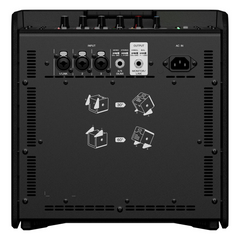 Sistema de Audio Portátil 180w | Altavoz 8" Coaxial | Consola de 5 canales | compatible con app Stagepas Controller | Incluye Batería Recargable
