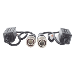 Kit de Transceptores (Baluns) para EXTERIOR TurboHD Hasta 4K HD-TVI / HD-CVI / AHD / CVBS / COAXITRON / AUDIO POR COAXITRON  / Menu OSD / CONECTORES 100% COBRE / Con Cable RF Blindado. Distancia de hasta 200 m en 4K. Calidad PREMIUM