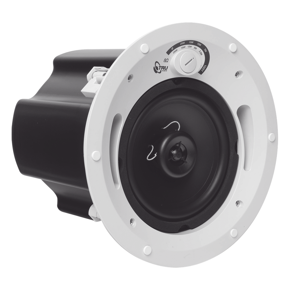 Altavoz comercial de 2 vías | 70V /100V | 8 Ohms | montaje en techo | woofer de 6.5 in | 60 Watts |
