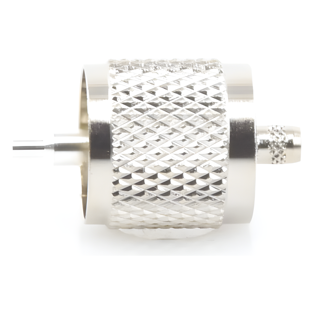 Conector UHF Macho (PL-259) de Anillo Plegable para Ensamblar en Cables RG-58/U, RG-142/U.