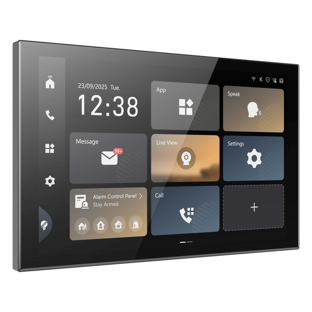 Monitor Touch Inteligente WiFi 6 / 10.1" (1920 X 1200) / Android 14 / PoE  / 2 Micrófonos y 2 Bocinas Integrados / Gestión Unificada de Seguridad / TALKVU