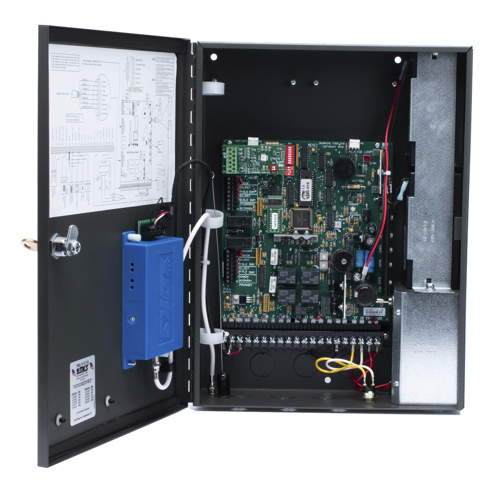 Cuadro de Mando Para Operadores Abatibles Doorking 6006-380 / Soporta Respaldo de Baterias