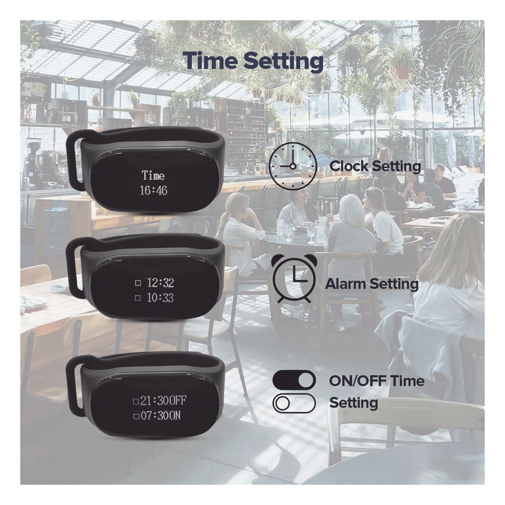 Reloj Buscador TD112 IPX7 / Resistente al Agua / Pantalla OLED / 180mAh / 48 Horas Standby / 80-100m Distancia de Recepción / Compatible con 50 Botones TD009 y T114 / 7 Idiomas / Almacenamiento de 10 Mensajes