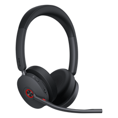 Auriculares estéreo Yealink WH68 edición MS/ Base DECT y auriculares con Bluetooth integrado/ Cancelación activa de ruido/ Triple conexión