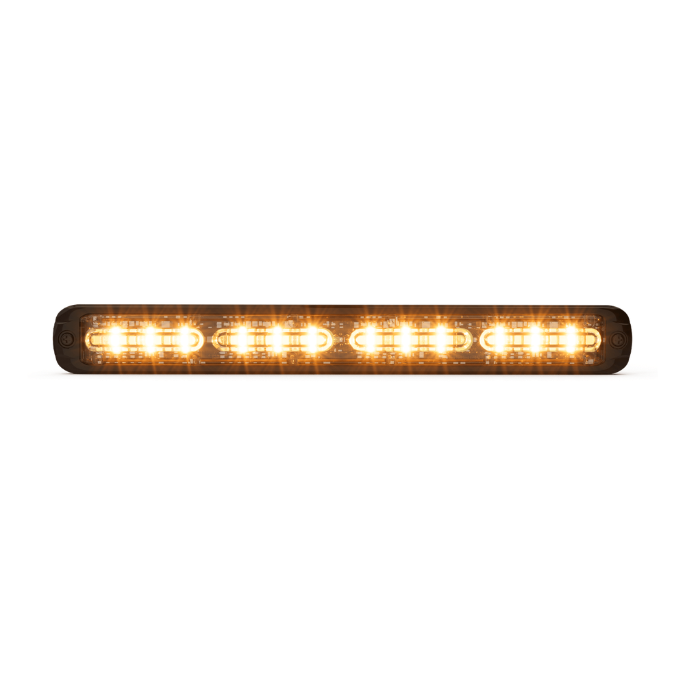 Luz de Advertencia Giga Thin de 48 LED, Quadcolor Rojo/Azul/Ambar/Blanco ,11 Pulgadas, Con Funcionalidad de Director de Trafico