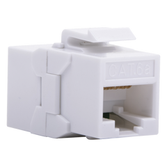 Acoplador UTP Cat6A Hembra RJ45 a RJ45 Hembra Color Blanco
