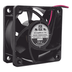 Ventilador Anticondensante Axial Cuadrado, 60x60x25 mm, 24 Vcc, 4500 RPM, 2.9 W, 0.12 A, Flujo de Aire de 25.0 CFM, Unión Sellada.
