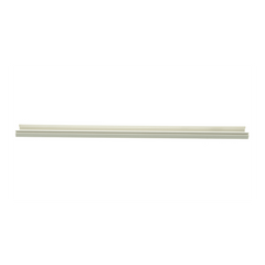 Base para canaleta T-45, de PVC rígido, con orificios perforados para montaje, 60.3 x 18.5 x 2400 mm, Color Blanco