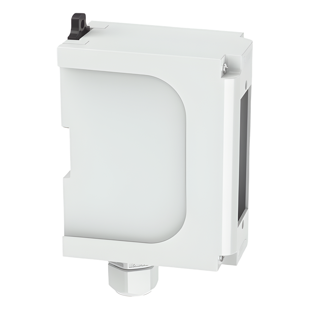 Panel de Parcheo Modular para Fibra Óptica, de Instalación en Riel DIN Estándar de 35 mm (1.38 pulgadas), Acepta Una Placa Acopladora FAP, Color Gris