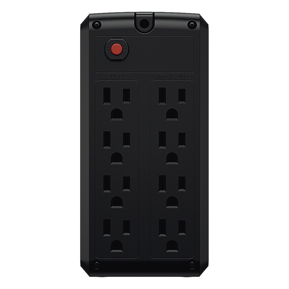 UPS de 750 VA/375 W, Topología Línea Interactiva, Entrada 120 Vca NEMA 5-15P, y 8 Salidas NEMA 5-15R, Puerto USB, Con Regulador de Voltaje (AVR)