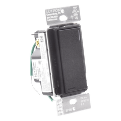Apagador electrónico Sunnata de encendido y apagado, 8 A en iluminación y motores de 1/4 HP a 120 V, requiere neutro, color negro Midnight satinado, para sistema RadioRA 3