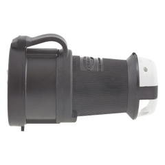 Conector Industrial con Bloqueo de Media Vuelta / 30 A 120/208 V CA / Nema L21-30R / 4 Polos 5 Hilos / Color Blanco y Negro / Grado Industrial