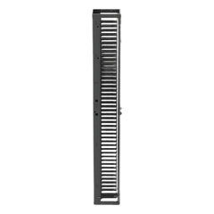 Organizador Vertical PatchRunner™, Sencillo (Solo Frontal), Para Rack Abierto de 45 Unidades, 8 in de Ancho, Color Negro