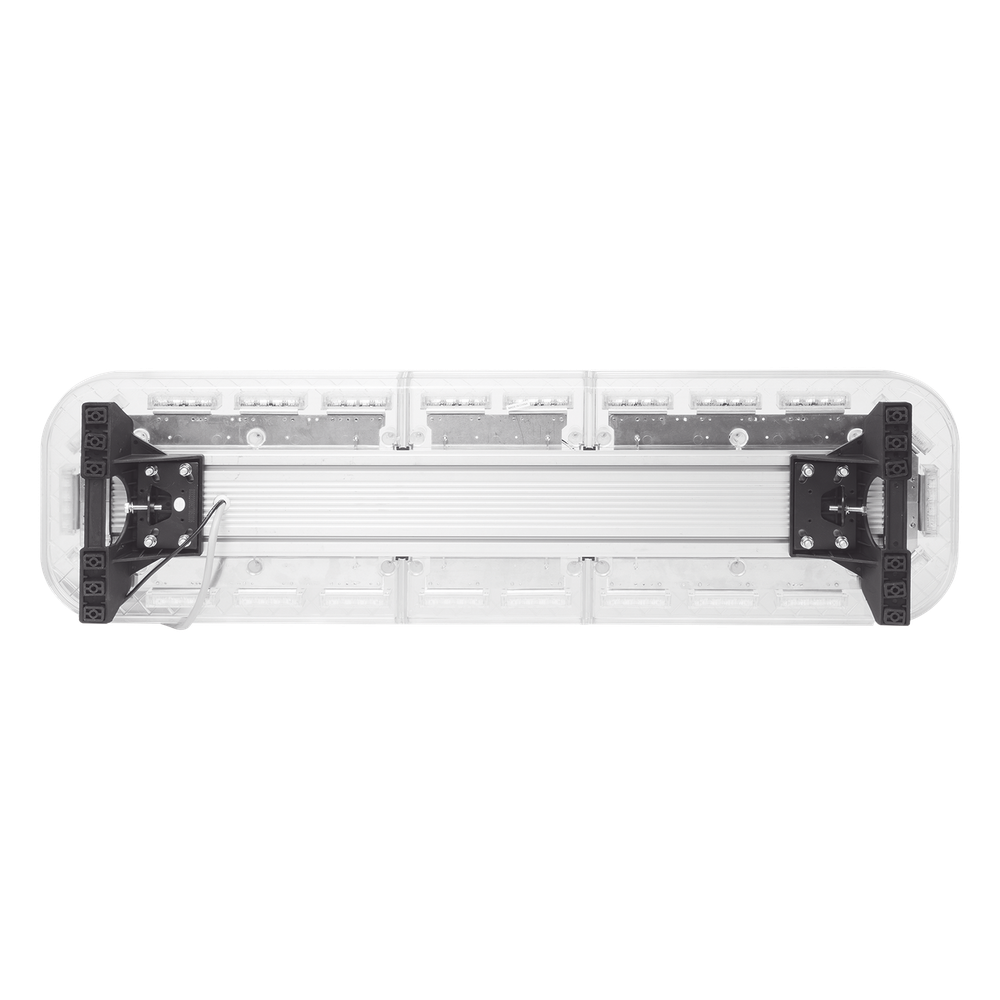 Barra de luces de 47" rojo/azul, 88 LED, con control de tráfico en color ámbar, ideal para equipar unidades de seguridad publica