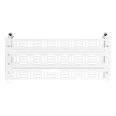 Accesorio Para Montaje de Equipos o Dispositivos en Gabinetes Multipropósito, de Instalación a Presión, de Acero, Color Blanco