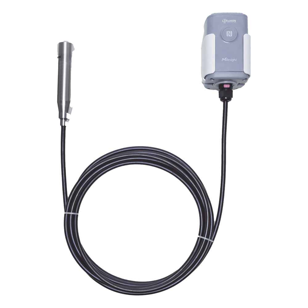Sensor Sumergible de Nivel de Agua para Tanques y Pozos con LoRaWAN / Rango hasta 200 m / IP67 / Telemetría para BMS y Agua
