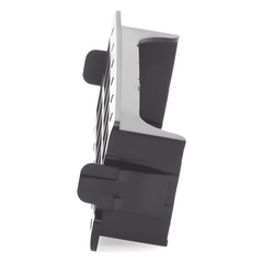 Placa Acopladora Vacía para Distribuidor de Fibra Óptica LP-ODF-8024, Acepta 12 Acopladores SC Simplex o 12 Acopladores LC Duplex, Color Negro