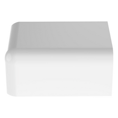 Tapa Final, para uso con canaleta LD10, material ABS, Color Blanco