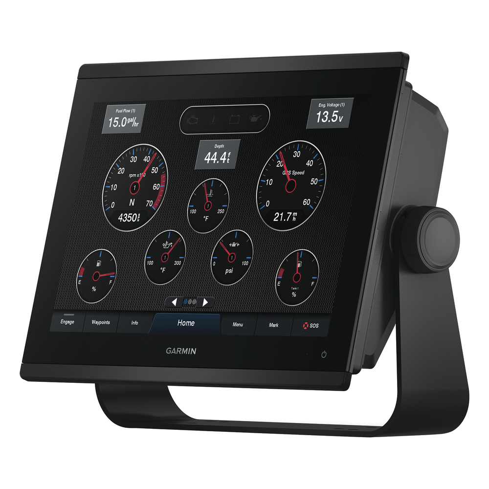 GPSMAP 1223xsv / Pantalla Táctil WXGA 12.1" / Resolución 1280x800 / GPS-GLONASS-Galileo / Compatible con NMEA 2000 y 0183 / Sonda CHIRP Integrada / ClearVü y SideVü / IPX7 / Alimentación 10-32 Vdc