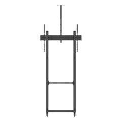 Montaje de Piso Móvil para Pantallas de  65 in a 100 in | vesa 100 x 100 hasta 1000 x 600 | carga maxima soportada 120kg| Fabricado en aluminio y acero
