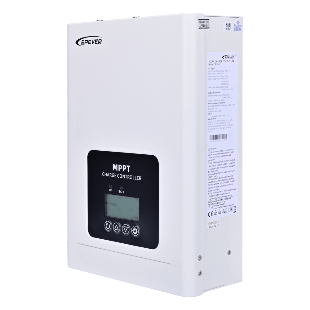 Controlador Solar MPPT / 100A / 12/24/48V / Voc 225V / Baterías Litio / Paralelo hasta 6