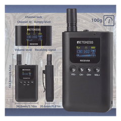 Kit para guía turístico de 1 transmisor y 10 receptores