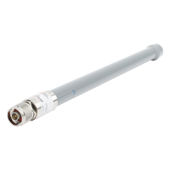 Antena Omnidireccional, mayor distancia de transmisión y recepción de señal en 360º,  Doble banda de 2.4 / 5 GHz, Ganancia de 9 dBi, Conector N-macho, Adecuada para entornos exigentes