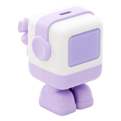Cargador Mini GaNRobot 30W serie UNO | 1 USB-C de Carga Rápida | Tecnología GaN II | Multiprotocolo PD/QC/SCP/FCA | Carga Inteligente | Pantalla LED | Zapato Magnético Extraíble | Thermal Guard | Color Lila.