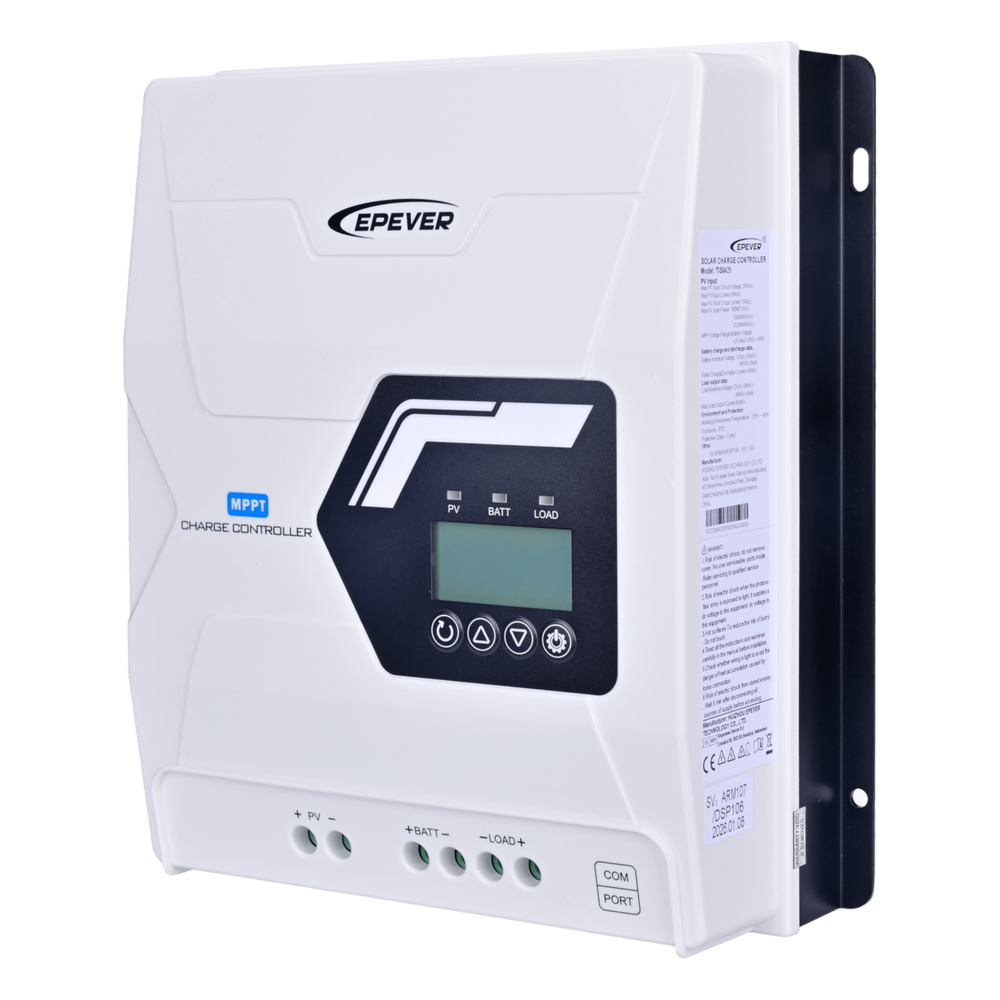 Controlador Solar MPPT 100A 12/24/48V, Máximo Voltaje de Circuito Abierto Voc 225Vcc, Configurable para Baterías de Litio, Conexión en Paralelo