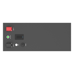Batería de litio LiFeO4 12.8Vcc, 200Ah, 2.56Kwh, Pantalla LCD para Monitoreo Local, Carcasa Metálica