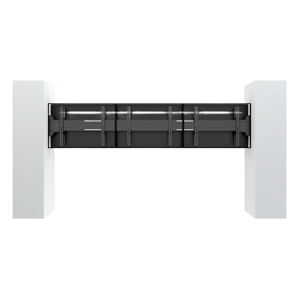 Accesorio_ Placa para Montaje doble de Pantallas Para Exhibicion de Pared a Pared| Dimensiones 225.2 mm x 126.2 mm x 95 mm