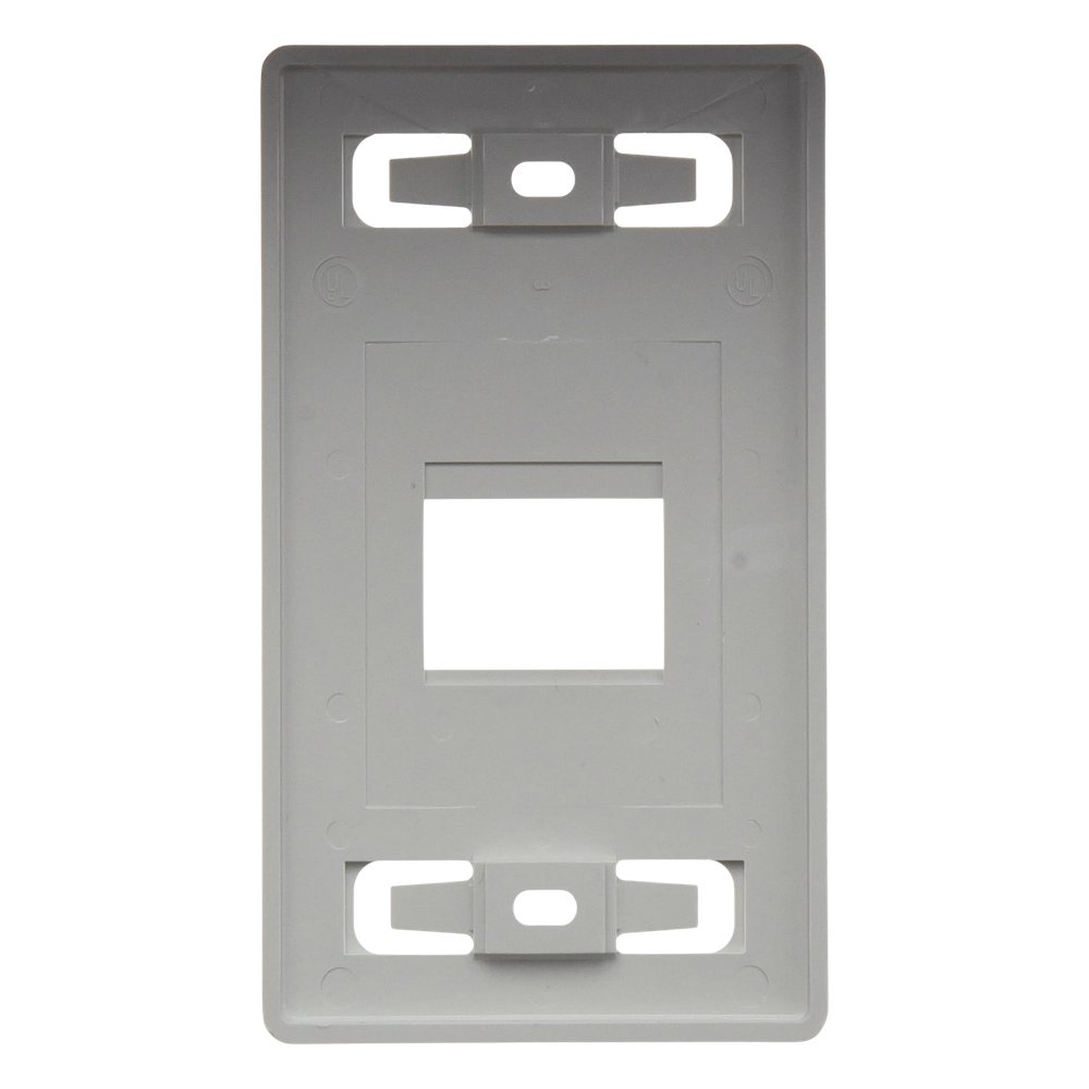 Placa de Pared Modular MAX, de 2 Salidas, Color Blanco