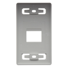 Placa de Pared Modular MAX, de 2 Salidas, Color Blanco