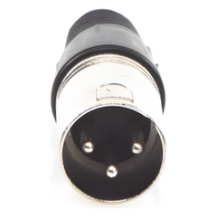 Conector XLR 3 Pines Macho | Ideal para Conexiones de Micrófonos, Mezcladoras | Equipo de Audio Profesional