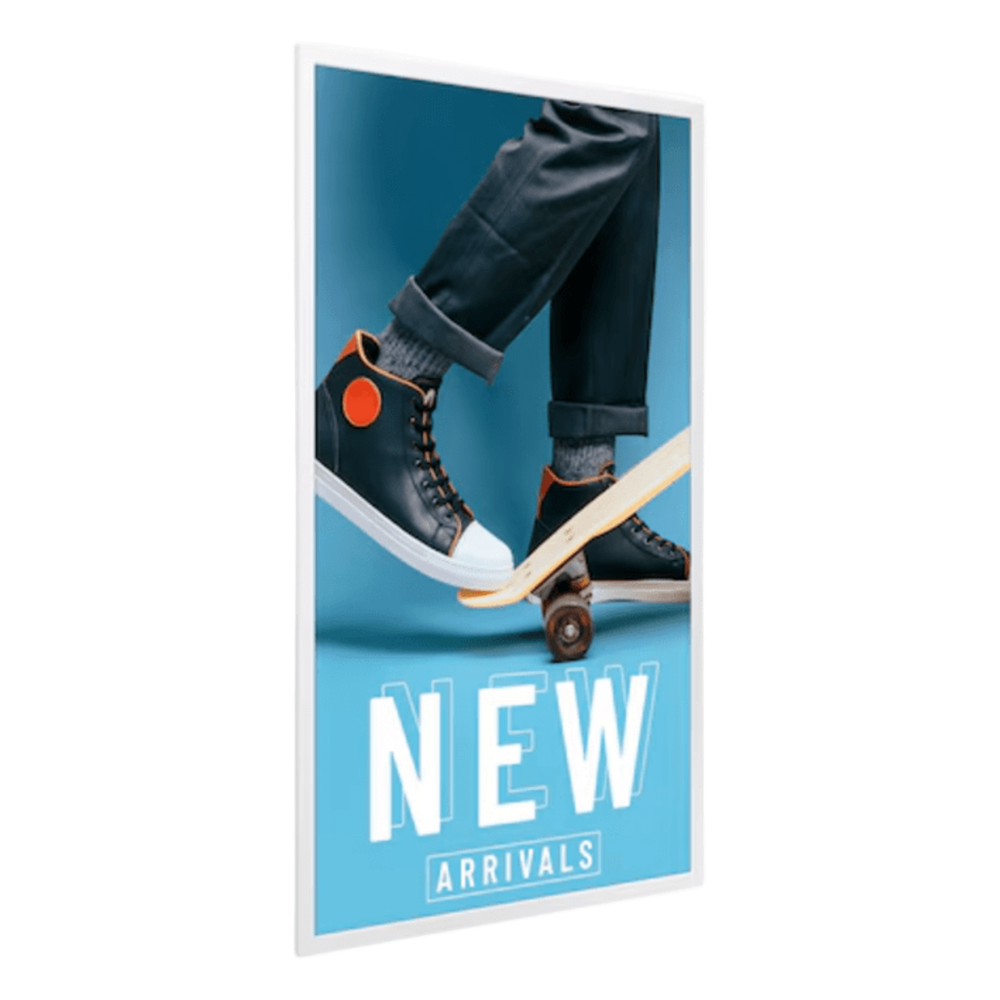 E-PAPER para publicidad digital, bateria incluida, hasta 6 colores uso 24/7, VESA 200x200