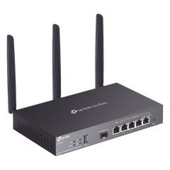Router Omada VPN / SDN Multi-WAN Gigabit / 1 Puerto WAN SFP Gigabit / 1 Puerto WAN RJ45 Gigabit / 2 Puertos LAN RJ45 Gigabit / 2 Puertos Configurables LAN/WAN / 150,000 Sesiones Concurrentes / Administración Centralizada Omada o Stand-Alone