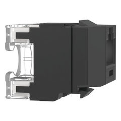 Conector Jack Estilo 110 (de Impacto), Tipo Keystone, Categoría 6A, de 8 Posiciones y 8 Cables, Color Negro