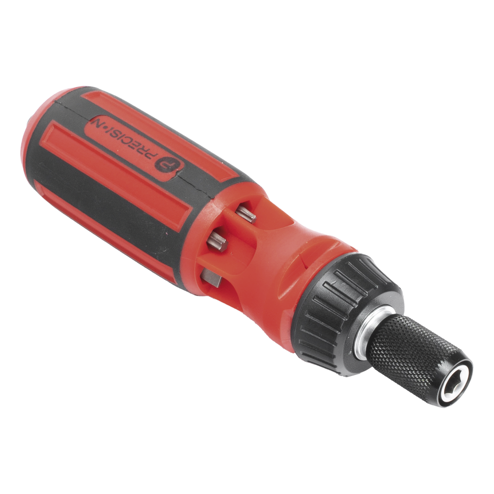 Desarmador 6 en 1 con Mango de Agarre Plástico (Torx #10 y #20, Hexagonal #5, PH0, PH2, Plana #5)