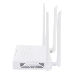 ONU Dual GPON/EPON / Wi-Fi Doble Banda 2.4 y 5 GHz / Soporta MESH / 2 Puertos Gigabit / 1 Puerto PON SC/APC / 1 puerto CATV / Hasta 1200 Mbps vía Wi-Fi