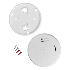 Detector Combo de Humo/CO, Autónomo, Batería Sellada de Litio de 10 años, No Requiere Panel, Diseño Ultra Delgado, No Requiere Cableado